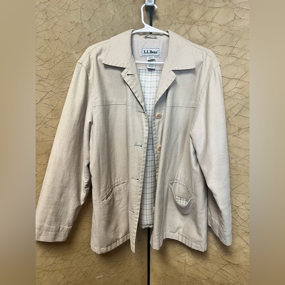 L.L. Bean Beige Jacket petite large - Picture 1 of 6